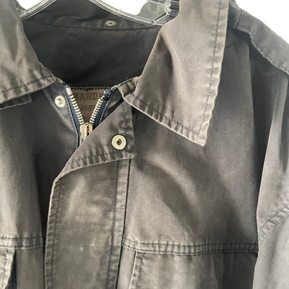 Pop Eighty Four Men's Size Medium Italy Grey Utility Pockets Cargo Jacket - Picture 4 of 13
